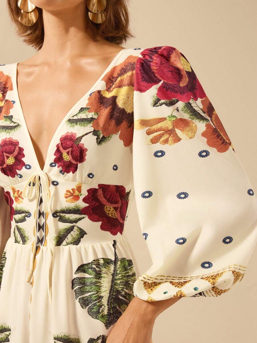 Lillian™ | Floral Holiday Dress