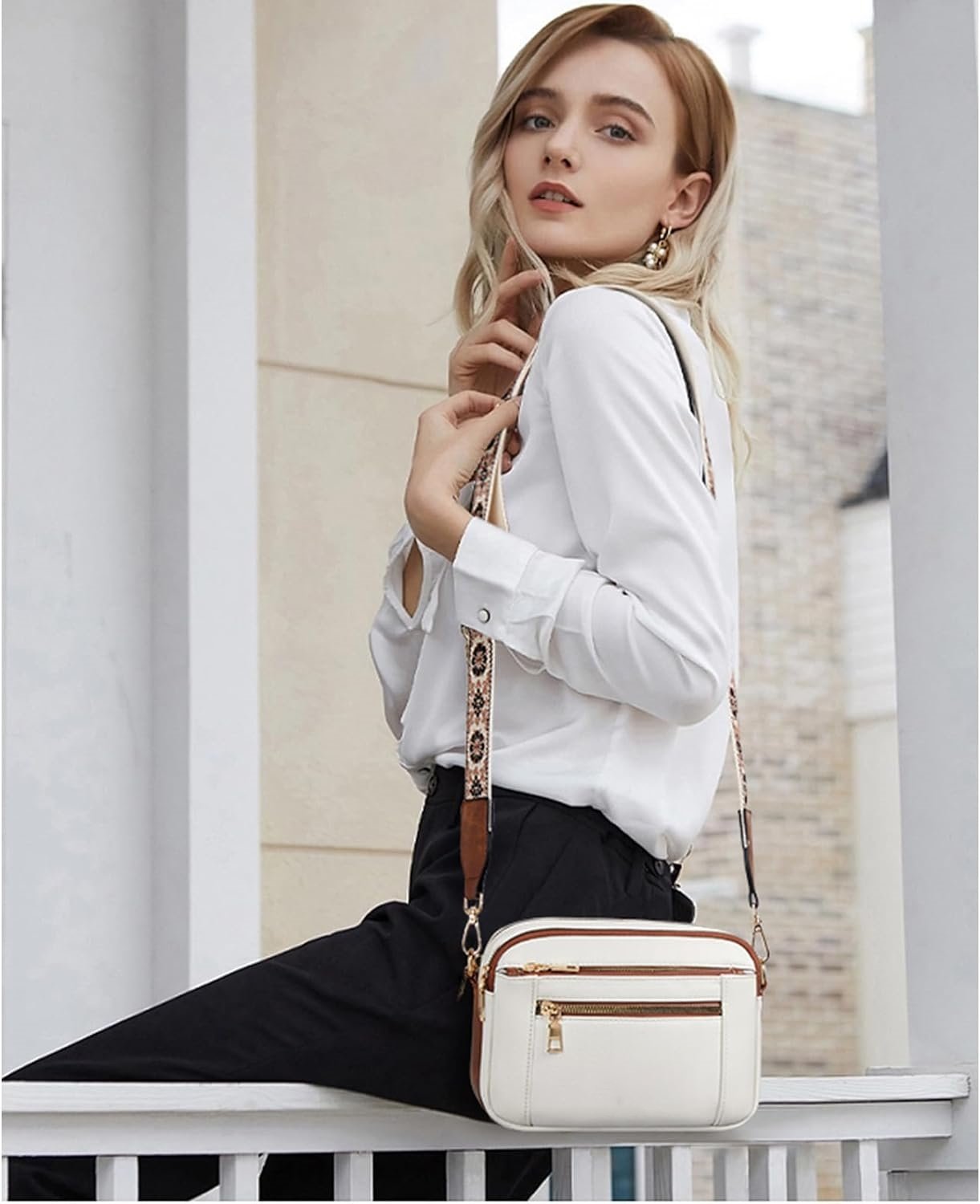Selena™ Refined Leather Shoulder Bag